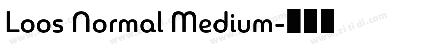 Loos Normal Medium字体转换 Loos Normal Medium字体转换